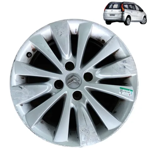 Roda Liga Aro 16 Avulsa 4x108 Citroen Grand C4 Picasso 2009 - Prata