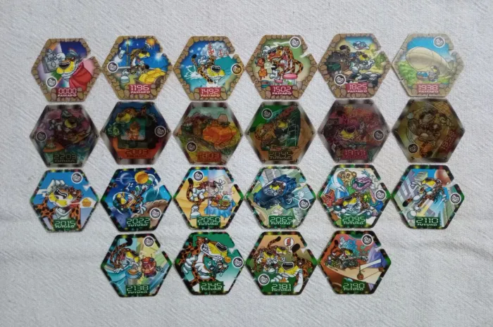 22 Tazos Cheetos na Máquina do Tempo Elma Chips