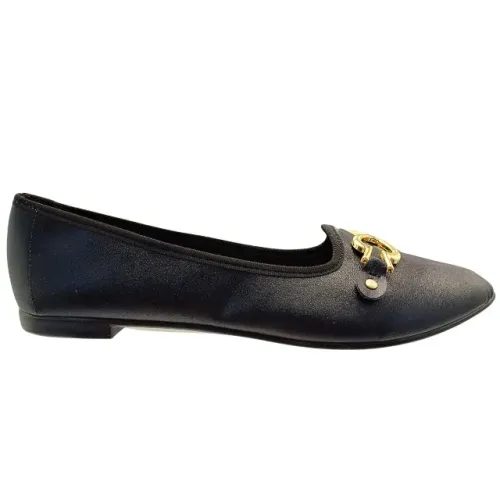 Sapatilha Feminina Elegante Napa Blur Madrid Moleca Preto *