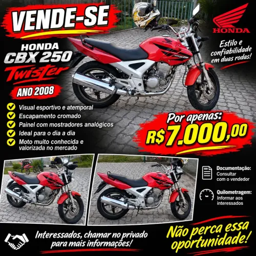 Vendo CBX Twister 250 2008