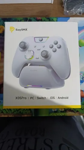 Controle Sem Fio EasySMX X05 Pro PC/Steam / Switch/ Android Ios - Branco