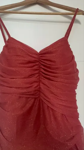 Vestido de festa Terracota