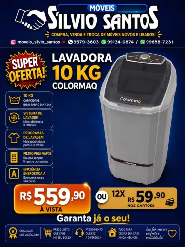 Tanquinho Colormaq 10kg Novo