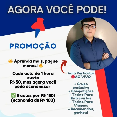 Aprender Inglês? Comigo Dá Certo! Venha Ter Aulas Particulares e Ao Vivo!