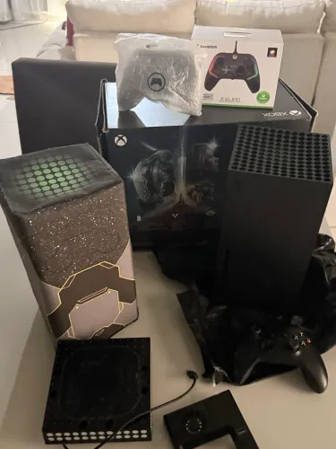 Xbox série x semi novo zero pego ps5 pro lvobtroies extra kit resfriamento leia anúncio