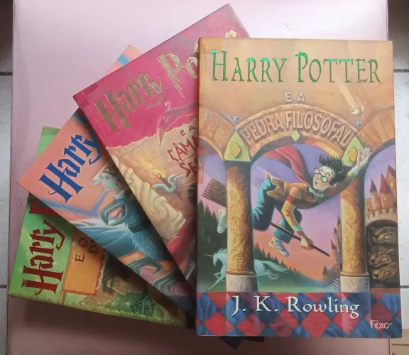 Livros Harry Potter volumes 1 ao 4 J. K. Rowling - Editora Rocco
