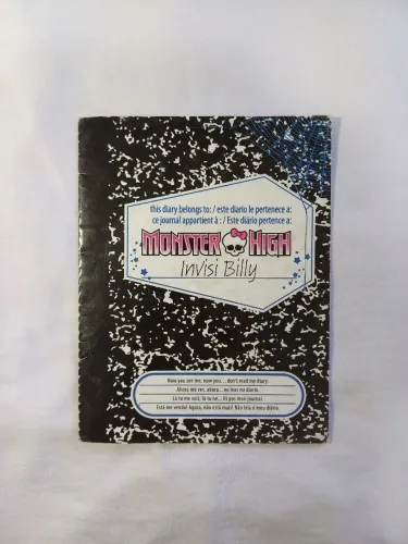 diário Invisi Billy monster high