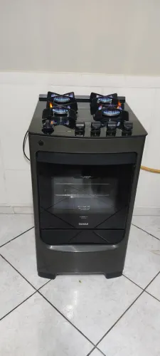 Fogão 4 bocas mesa de vidro Consul