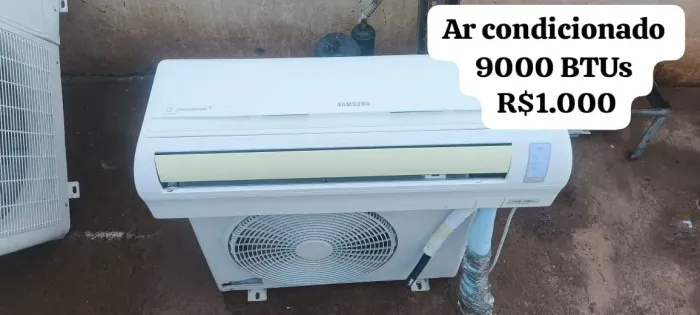 Ar condicionado Samsung 9000 Btus 900 Reais