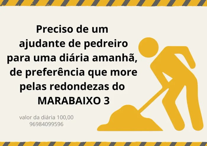 Preciso de um ajudante 