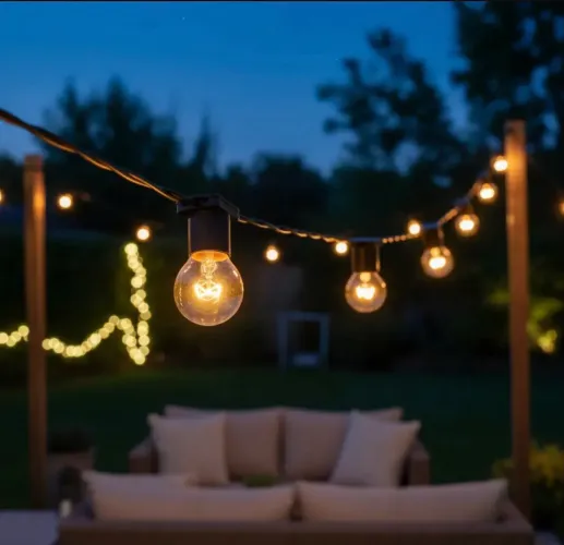 Varal De Luzes 10 Metros Externo