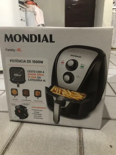 Air Fryer Mondial Family Preto 4L com timer