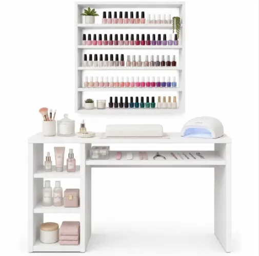 Mesa de manicure com expositor