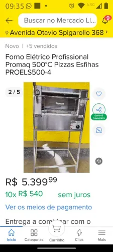 Forno elétrico guilhotina