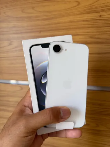 iPhone 16e 128GB Branco 95% Bateria | Garantia Apple | Caixa + Cabo