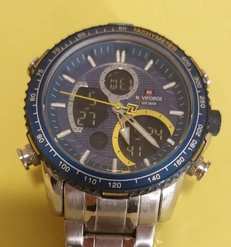 Relogio Naviforce aço inox