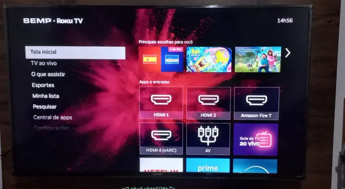 Smart Tv Semp 50" Conserto ou Retirada de Peças