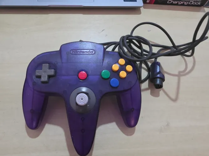 Controle Uva N64 Original Nintendo 64 Translúcido Ed Sabores