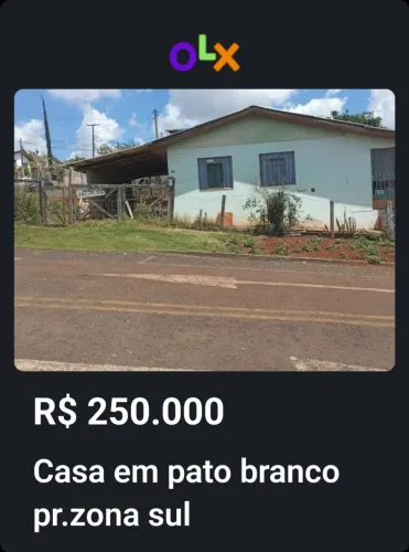 Casa de alvenaria em pato branco