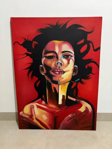 PINTURA ORIGINAL EM ÓLEO SOBRE TELA - VERA LEITE