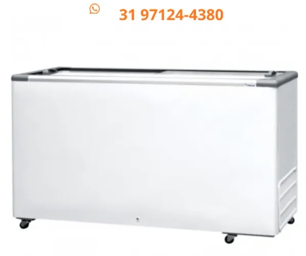 Freezer Horizontal Tampa de Vidro 503L Fricon