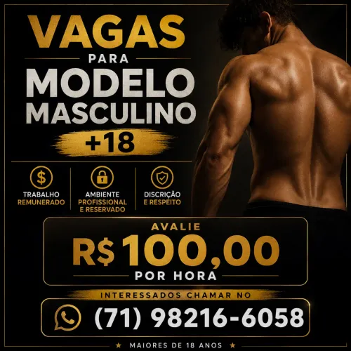Vaga de modelo para homens