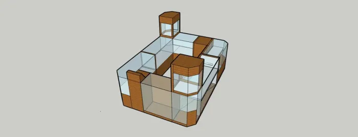 Quiosque para shopping com projeto de engenharia,