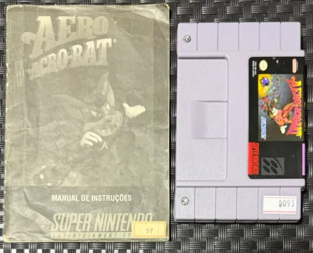 Aero the Acro-Bat Original SNES Super Nintendo com Manual