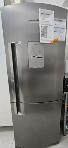 Geladeira Brastemp Ative Inverse 422L (Inox - Modelo BRE50)
