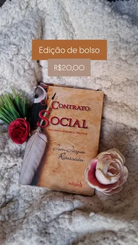 Livro seminovo O Contrato Social Jean Jacques Rousseau