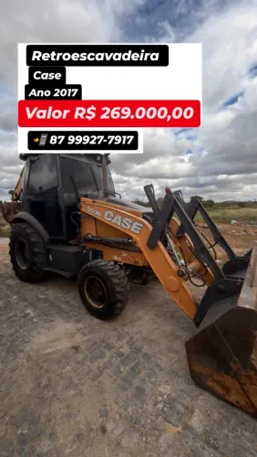 Retroescavadeira CASE 580N Ano 2017 - Procedência Total