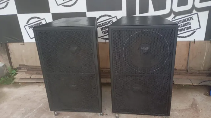 Par sub grave Oversaund passivo 18 polegadas 