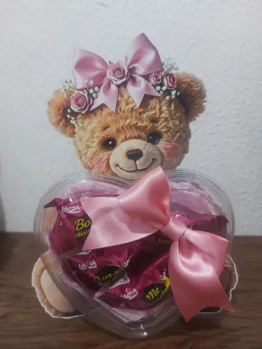 Cartão Ursa com bombons