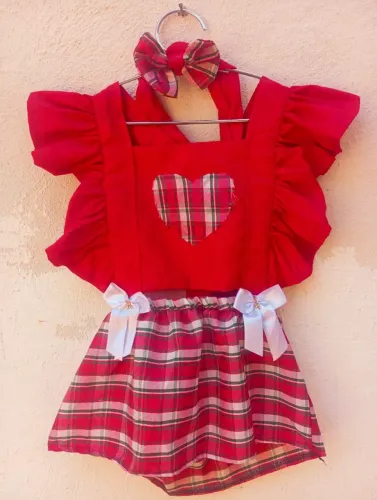 Vestido de festa julhina baby