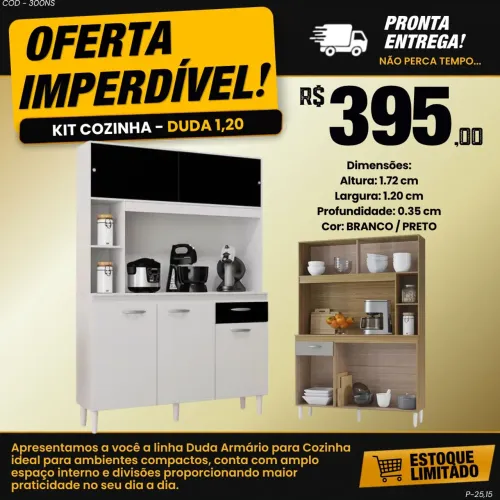 Kit cozinha Duda - ENTREGA IMEDIATA