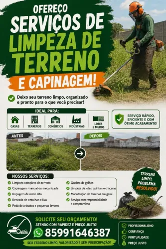 Serviços de capinagem 