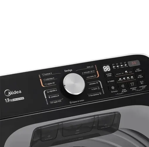 Máquina de Lavar Roupas 15kg Branca Midea Wave Agitador