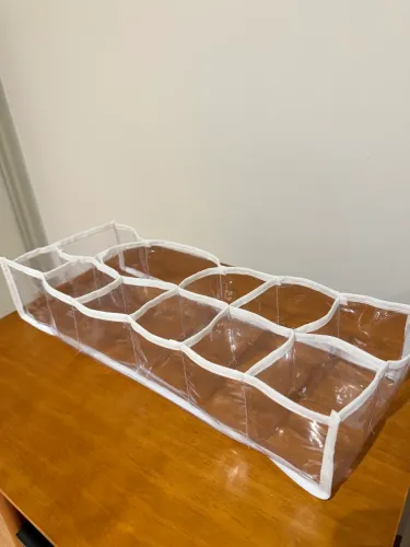 Organizador de Gaveta Transparente 12 Divisórias
