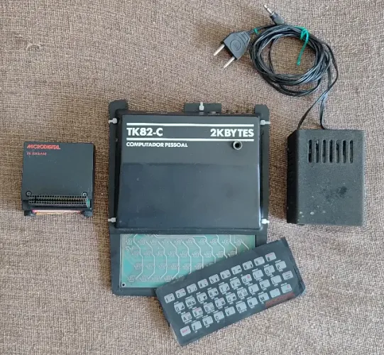 Computador Microdigital Tk82C, Fonte, Módulo 16Kb ( CP ZX NE TK ) - Ruim / Para Conserto