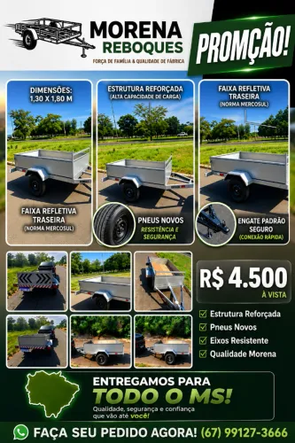 reboque para todo tipo de carro