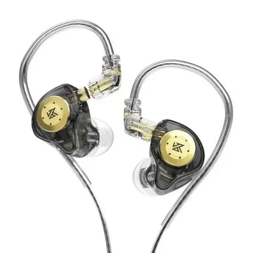 Fone de Ouvido In-Ear KZ EDX Pro Preto Sem Microfone