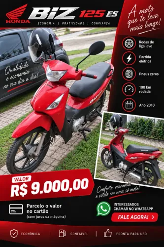 Vendo moto Honda Biz