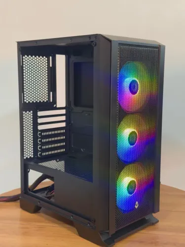 GABINETE GAMER COM 3 FANS RGB