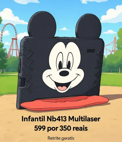 Tablet Infantil Nb413 Mickey 4gb 64gb 7 Android 13 Multi
