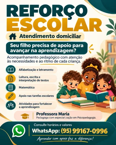 Reforço escolar domiciliar