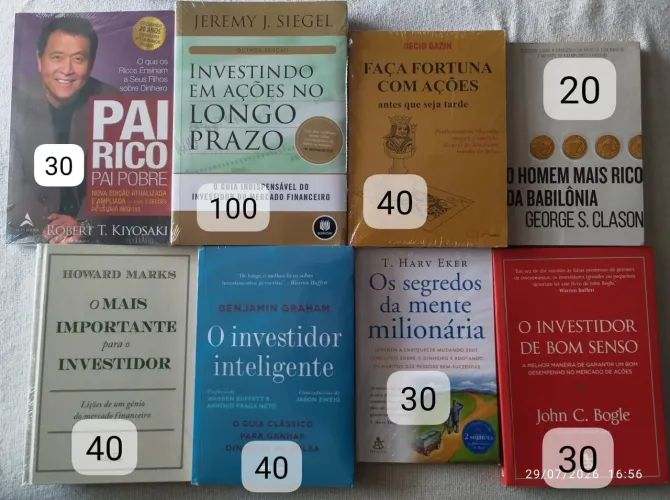 Livros sobre Investimentos e Desenvolvimento Pessoal