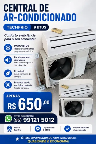 Vende - se central de ar / faço a entrega.