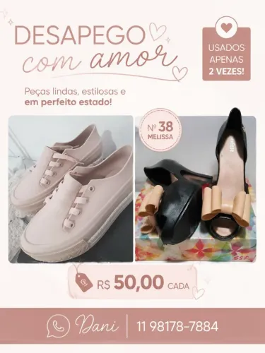 Melissa tênis e sapato magnólia 38