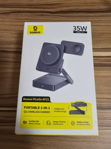 Carregador Sem Fio Baseus PicoGo 3 em 1