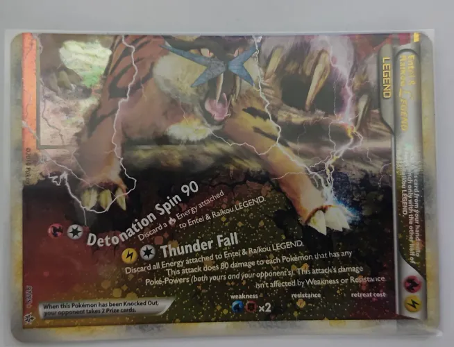 Carta Raikou coleção revelado 2010 (91/95) original